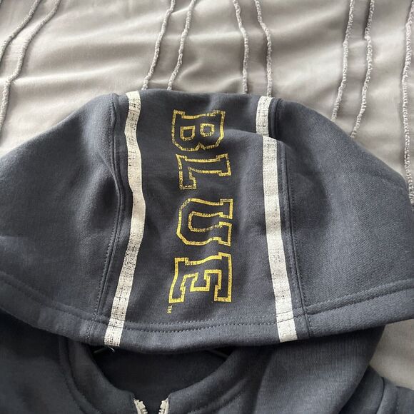 Michigan Wolverines Women's Colosseum Navy Big Logo Team Pullover Hoodie XL - Picture 3 of 10